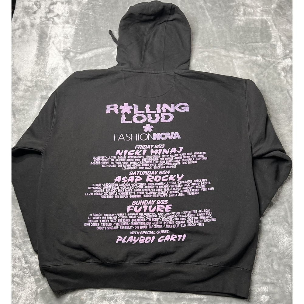 Rolling Loud Hoodie Adult Size XL Exclusive Festival Puff Print Rap - Picture 2 of 6